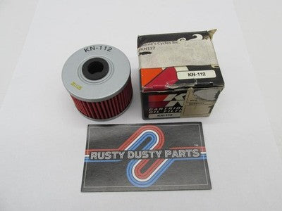 K&N New Motorcycle Cartridge Oil Filter KN-112