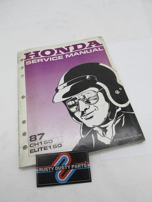 Honda Official Factory Genuine 1987 CH150 Elite 150 Service Manual