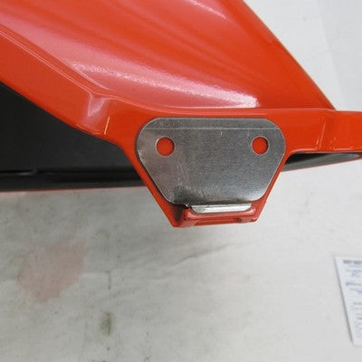 Harley Davidson OEM Left Side Saddlebag Lid Red Orange Touring 93-13 7