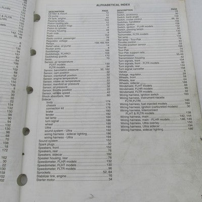 Harley Davidson Official Factory 2000 FLT Models Parts Catalog 99456-0