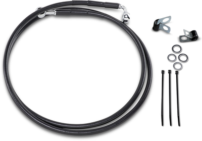Drag Specialties Extended Stainless Steel Front Brake Line Kit 56 7/8i
