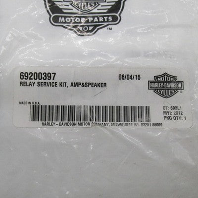 Harley-Davidson OEM NOS Amp & Speaker Relay Service Kit 69200397