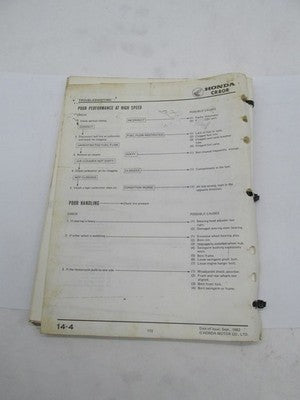 Honda Official Factory 1983 CR80R Service Shop Manual Book