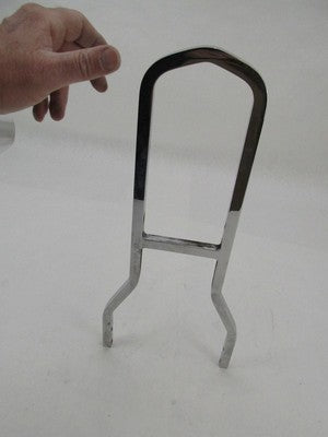 Harley-Davidson Chrome 18.5" Tall Sissy Bar Upright Bracket 8.25" Wide