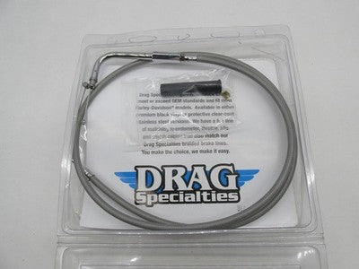 Drag Specialties NOS Harley Davidson Braided Throttle Cable 41" 0650-0