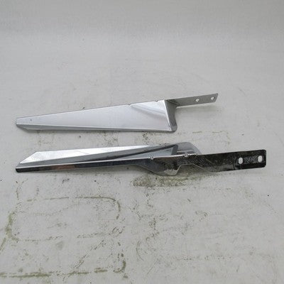 Pair Harley OEM Chrome Fork Mounted Wind Deflectors Lwr Fairings Touri