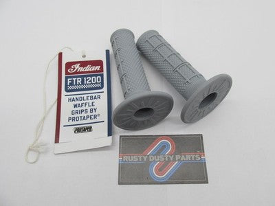Indian Genuine NOS FTR1200 Handlebar Gray Waffle Grips by Protaper 288