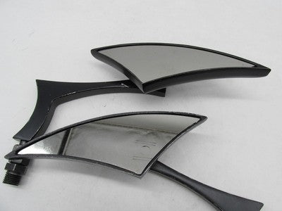 Pair of Harley-Davidson Black Mini Custom Chopper Side Mirrors