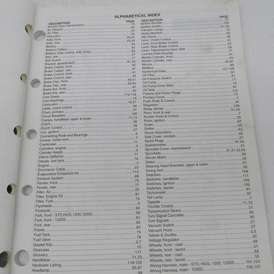 Harley Davidson Official Factory 1997 XLH Models Parts Catalog 99451-9