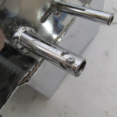Vintage Chrome Hexagon Horseshoe Oil Tank Rigid Chopper Harley Triumph