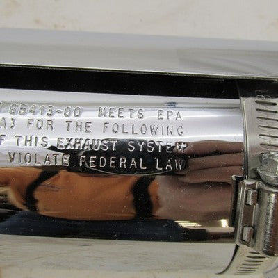 Set of Harley-Davidson OEM 00-06 Softail Chrome Mufflers 65413-00