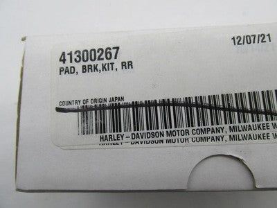 Harley Davidson Genuine NOS Rear Brake Pad Kit 41300267