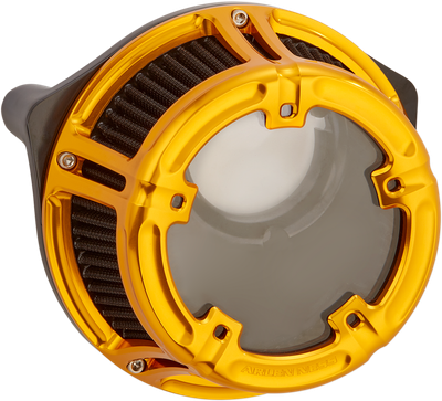 Arlen Ness Method Clear Sucker Air Cleaner Kits Gold 18-178