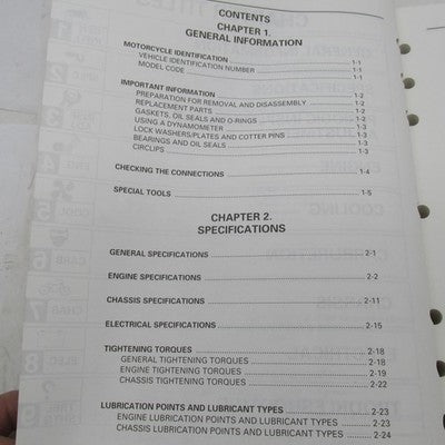 Yamaha YZF-R1K(C) Service Manual Operator Guide LIT-11616-11-25 4XV-28