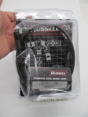 Russell NOS Black 30" Straight Universal Brake Line Hose 1741-0076 R58