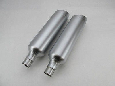 Pair of Harley-Davidson Genuine Stock Fat Bob Exhaust Mufflers 6490072