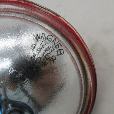Vintage Harley Davidson OEM Single 12V Red Lens Pursuit and Spot Lamp
