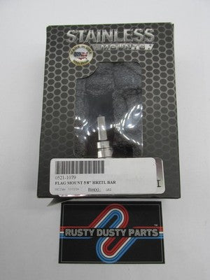 Pro Pad NOS Front Flag Mount Base 5/8" Horizontal Bar Chrome 0521-1079