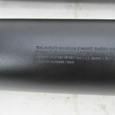 Set of Harley Davidson Genuine Black Stock Mufflers Touring 64900766A