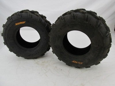 Pair of SunF AT 18X7-8 28F Tubless ATV UTV All Terrain 6 Ply Rating Ti