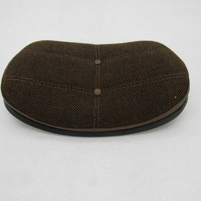 Vtg Harley Davidson OEM NOS Brown Cloth Black Vinyl Backrest Seat Pad