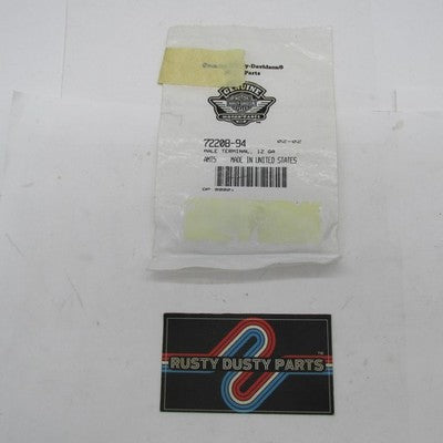 Lot of 10 Harley-Davidson OEM NOS 12 Gauge Male Terminal Pins 72208-94