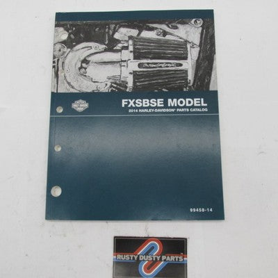 Harley Davidson Genuine 2014 FXSBSE Model Parts Catalog Manual 99458-1