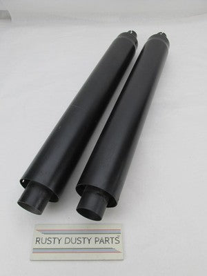 Indian Genuine Pair of Stock Exhaust Mufflers, Black