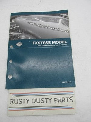 Harley-Davidson Official Factory 2007 FXSTSSE Models Parts Catalog 994