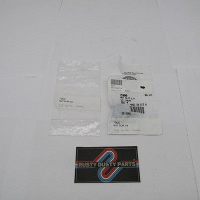 Lot of 2 Harley Davidson Genuine OEM NOS Nut Clips ¼ 7900