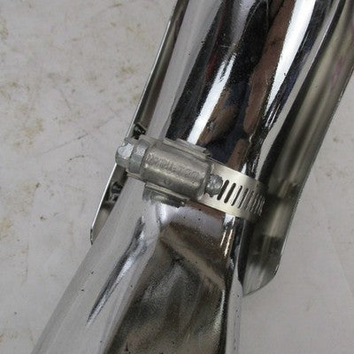 Harley OEM 99-06 Touring Chrome Left Exhaust Crossover Pipe w/ Shield