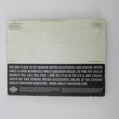 Harley-Davidson 2001 Genuine Motor Accessories and Parts Catalog 99557
