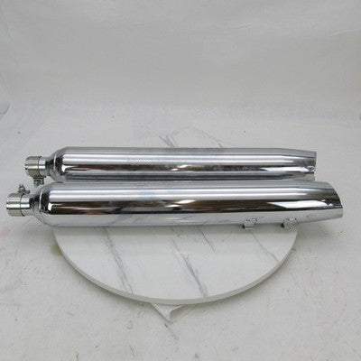 Pair of Harley OEM Chrome Mufflers FLHX FLHT FLT 07-08 Touring 65592-0