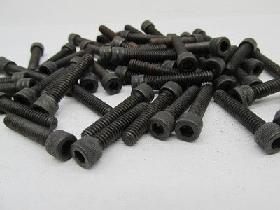 Lot of 57 Harley Genuine NOS Black 1/4"-20 x 1 1/4" Phillips Head Scre