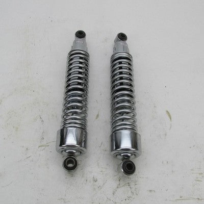 Pair of Harley Davidson OEM Chrome Springs Rear Shocks Sportster 1989+