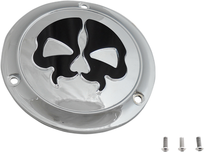 Drag Specialties Split Skull Derby Covers Chrome 1107-0548