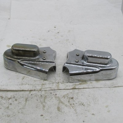 Pair Kuryakyn 8200 OEM Chrome Swingarm Axle Covers Harley Softail EVO