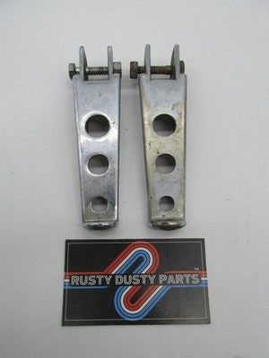 Harley Vintage Passenger 3 Hole Drilled Chopper Bobber Footpegs Shovel