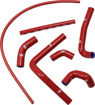 Moose Racing Race Fit Radiator Hose Kits w/o Clamps Red 1902-1548