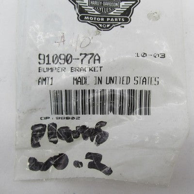Harley-Davidson Genuine OEM NOS Front Fender Bumper Bracket 91090-77A