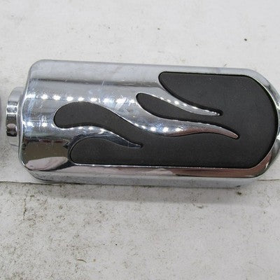 Harley Davidson OEM PairChrome Flame FootPegs Dyna Sportster Shovelhea