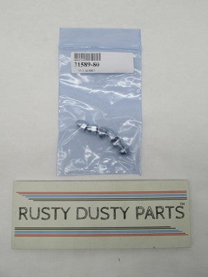 Lot of 6 Harley-Davidson Genuine NOS Chrome Acorn Nuts 31589-80