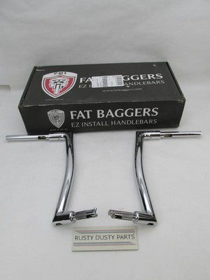 Fat Baggers NOS NIB EZ Install Flat Top Handlebars Chrome 0601-5468 60