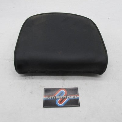 Harley Smooth Black Vinyl 3-Bolt Passenger Backrest 9" x 9" x 2.5" Sis