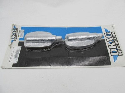 Set of Drag Specialties NOS 3 Inch Male Chrome Footboards 1621-0722