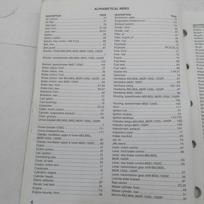 Harley-Davidson Official Factory 2006 Sportster Models Parts Catalog 9