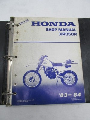 Honda Official Factory 1983-1984 XR350R Shop Service Manual Book