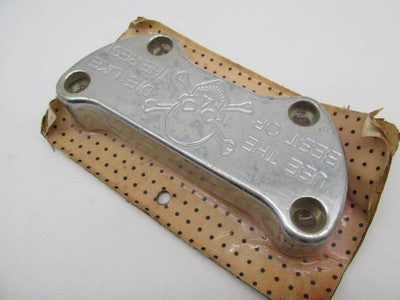 Harley Davidson NOS Aftermarket 1" Handlebar Riser Clamp Skull Crossbo