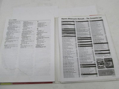 Haynes Suzuki 1996-1999 GSXR600 GSXR750 Fours Service Repair Manual Bo