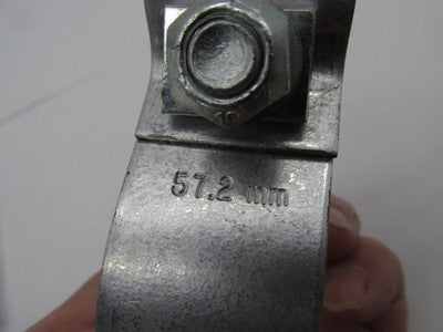 AccuSeal Motorcycle Single Bolt Exhaust Muffler Clamp Band 57.2MM